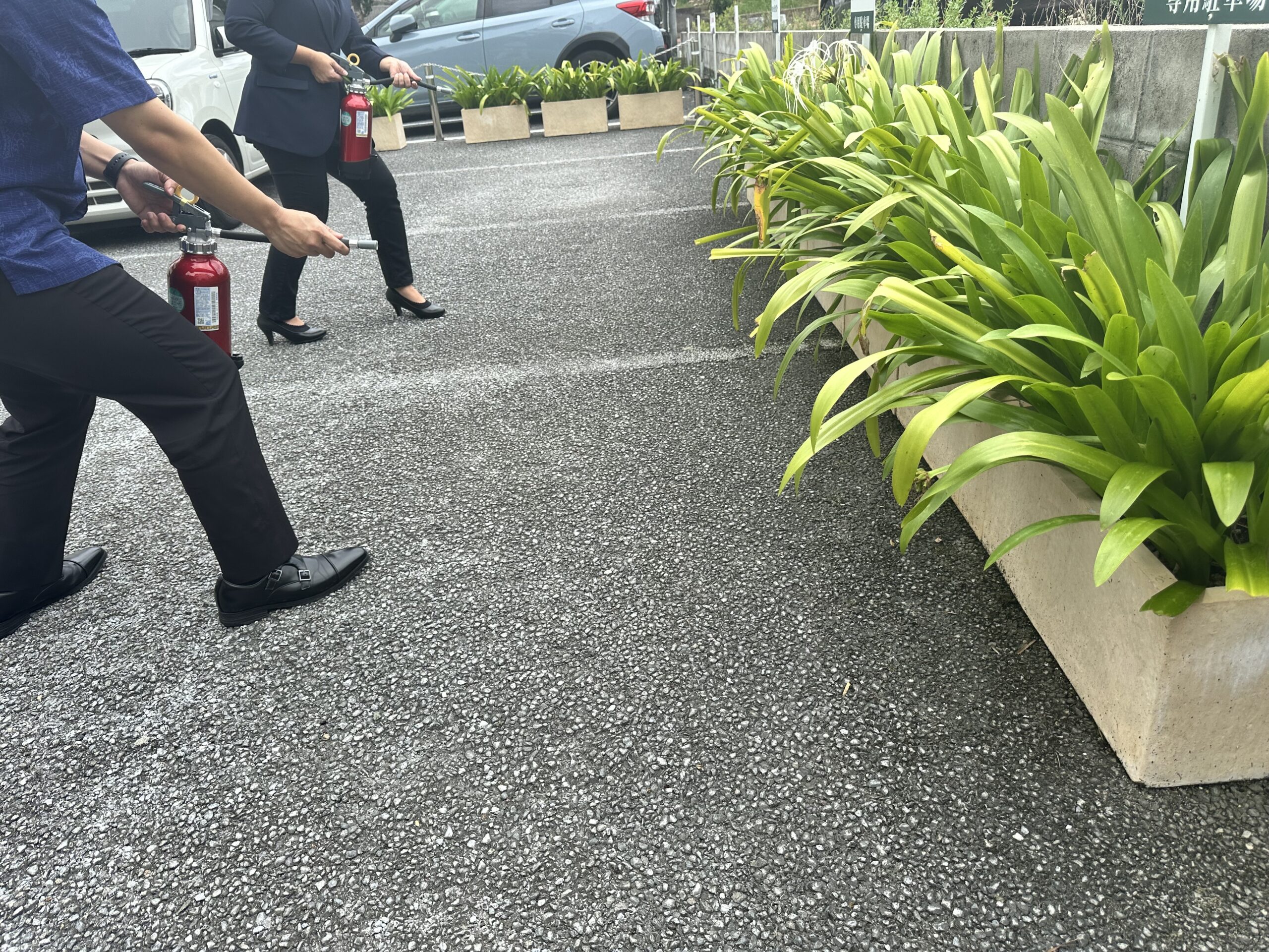 消防設備点検及び消火訓練実施（写真2）