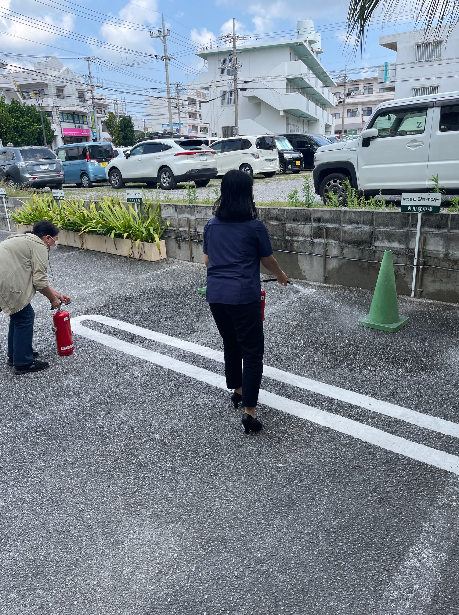 ジョイント本社消防設備点検及び消火器訓練実施しました！（写真3）