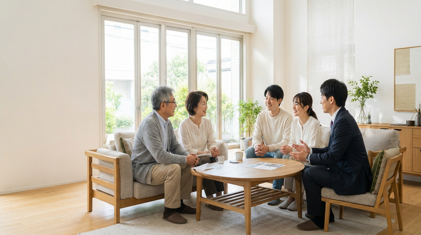 地主様と担当者による売却のご相談